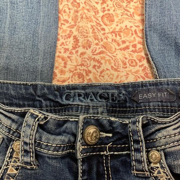 Boot Barn Grace in LA Blue EasyFit bootcut jeans with rhinestones size 26 - Picture 2 of 8